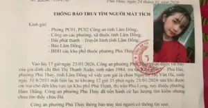 thiếu nữ mất tích