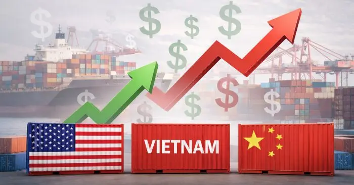 Thặng dư thương mại Việt Nam với Mỹ tăng mạnh trong năm 2025