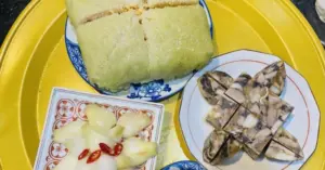 ăn bánh chưng đúng cách.