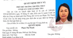 truy nã Phạm Thị Thanh