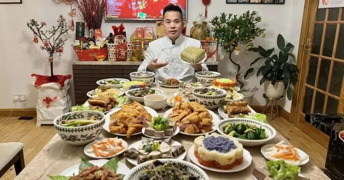 bánh chưng giò chả Việt tại Anh