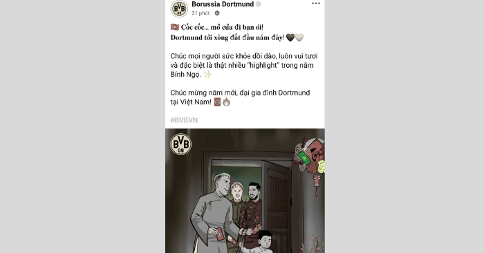 lời chúc Tết từ các đội bóng hàng đ