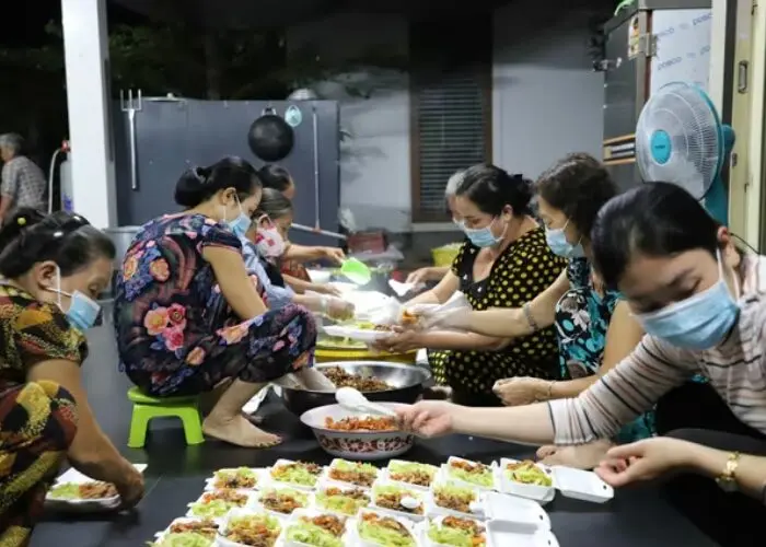 bếp ăn 0 đồng