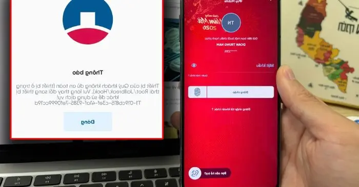 Khóa app ngân hàng
