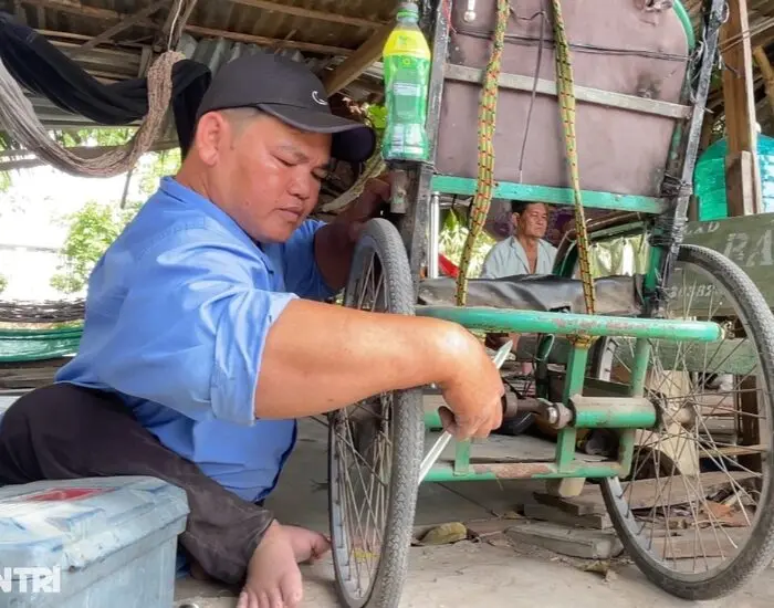 nghị lực của người con khuyết tật