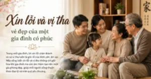 Xin lỗi và vị tha – Món quà lớn nhất cha mẹ dành cho con