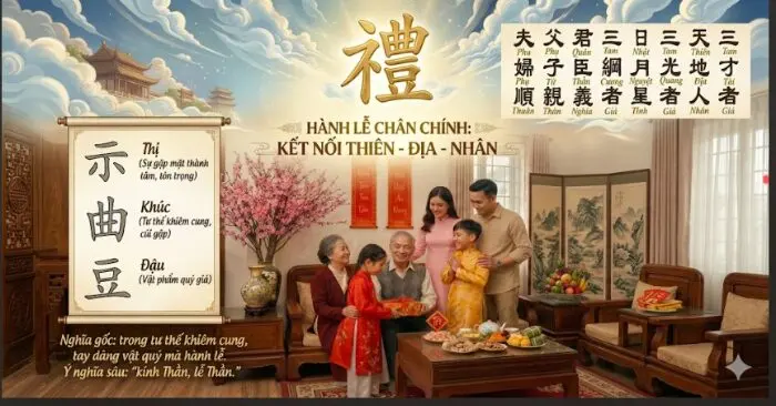 Hành Lễ chân chính là khi con người biết sống đúng vị trí của mình, giữ đạo đức trong tâm và hòa mình vào trật tự của vũ trụ.
