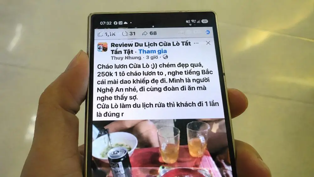 Vụ bát cháo lươn 250.000 đồng ở Cửa Lò gây xôn xao, chủ quán lên tiếng sau phản ánh của thực khách trên diễn đàn du lịch.