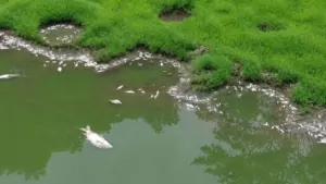 Cá chết nổi trắng tại hồ Đồng Nững, cơ quan chức năng đang làm rõ nguyên nhân, thu hút sự quan tâm của người dân địa phương.