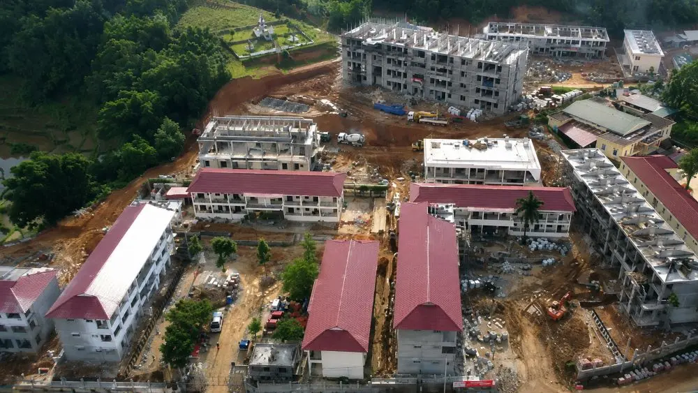 Trường nội trú liên cấp Yên Khương của Thanh Hóa sắp hoàn thiện, mở thêm cơ hội học tập cho học sinh vùng cao.
