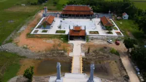 Toàn cảnh khu căn cứ khởi nghĩa Ba Đình ở Thanh Hóa trước ngày bàn giao sau quá trình bảo tồn, tôn tạo với tổng mức đầu tư hơn 95 tỷ đồng.