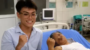 Nam sinh trường y cứu người ở biển Hải Hòa chia sẻ xúc động sau khi hỗ trợ sơ cứu, góp phần giúp nạn nhân có cơ hội sống.