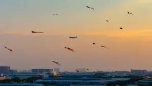 Tân Sơn Nhất đối mặt nguy cơ từ UAV, diều khi khu vực lân cận có nhiều bãi đất trống, gần đường cất cánh của máy bay.