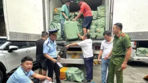 Phát hiện xe tải chở gần 17 tấn trứng non, lòng heo và nhiều thực phẩm không rõ nguồn gốc, đang trên đường vận chuyển.