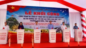 Khởi công 2 khu tái định cư phục vụ dự án đường sắt tốc độ cao Bắc - Nam, tạo mặt bằng và nơi ở mới cho người dân bị ảnh hưởng.
