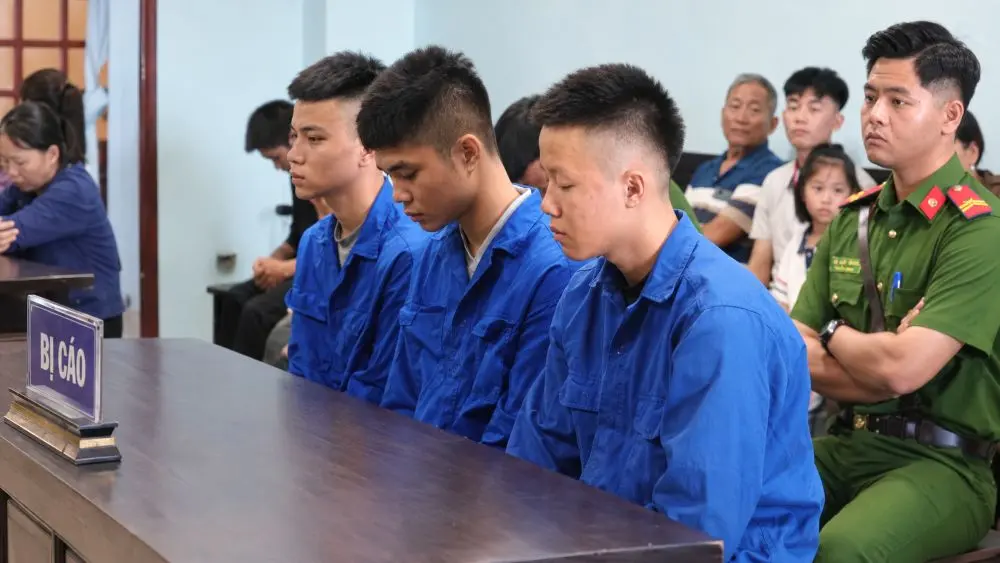 Vụ truy sát khiến hai thiếu niên 16 tuổi tử vong, 3 bị cáo tại Nghệ An lĩnh án từ 14 đến 16 năm 6 tháng tù.