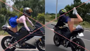 Nữ du khách Nga Nikitina Iuliia bị phạt 30 triệu đồng và trục xuất khỏi Việt Nam sau các hành vi phản cảm trên xe máy.