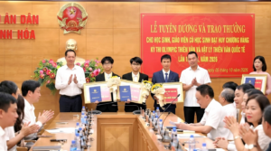 Thanh Hóa trao thưởng học sinh giành Huy chương Vàng Olympic Thiên văn quốc tế. Chi tiết ngay!