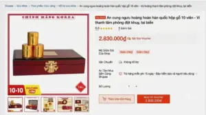 Yêu cầu Shopee gỡ sản phẩm An cung ngưu hoàng hoàn chưa được cấp phép. Chi tiết ngay!