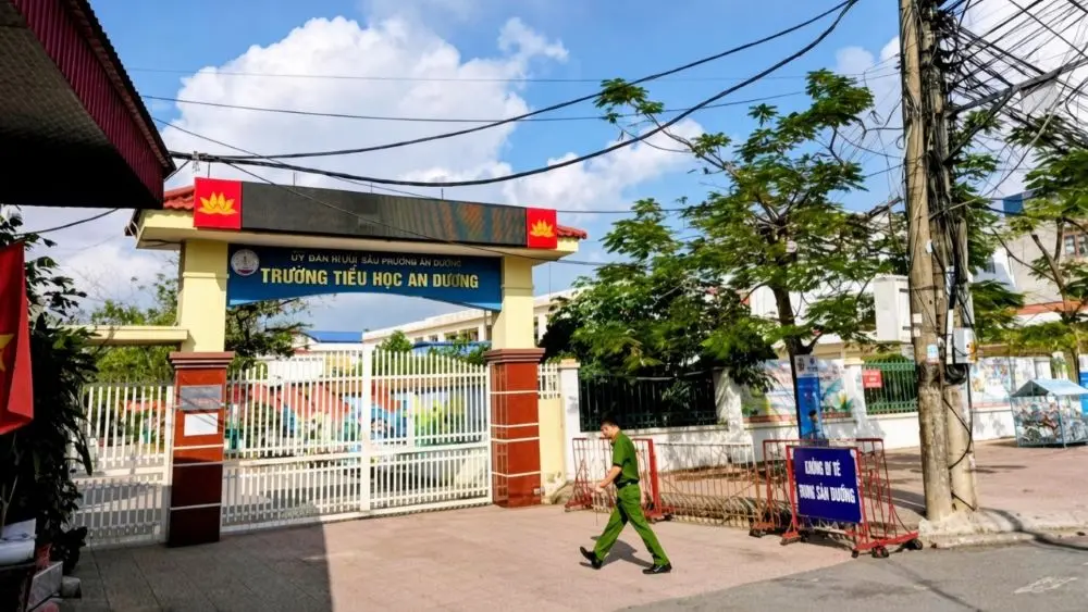 Công an xác định vụ bé trai 6 tuổi tử vong tại trường tiểu học ở Hải Phòng không có dấu hiệu tội phạm sau quá trình khám nghiệm.
